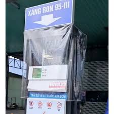 Bạt Trùm trụ xăng , chống nước , trong suốt kích thước 1m x 0.6m x 1.2m