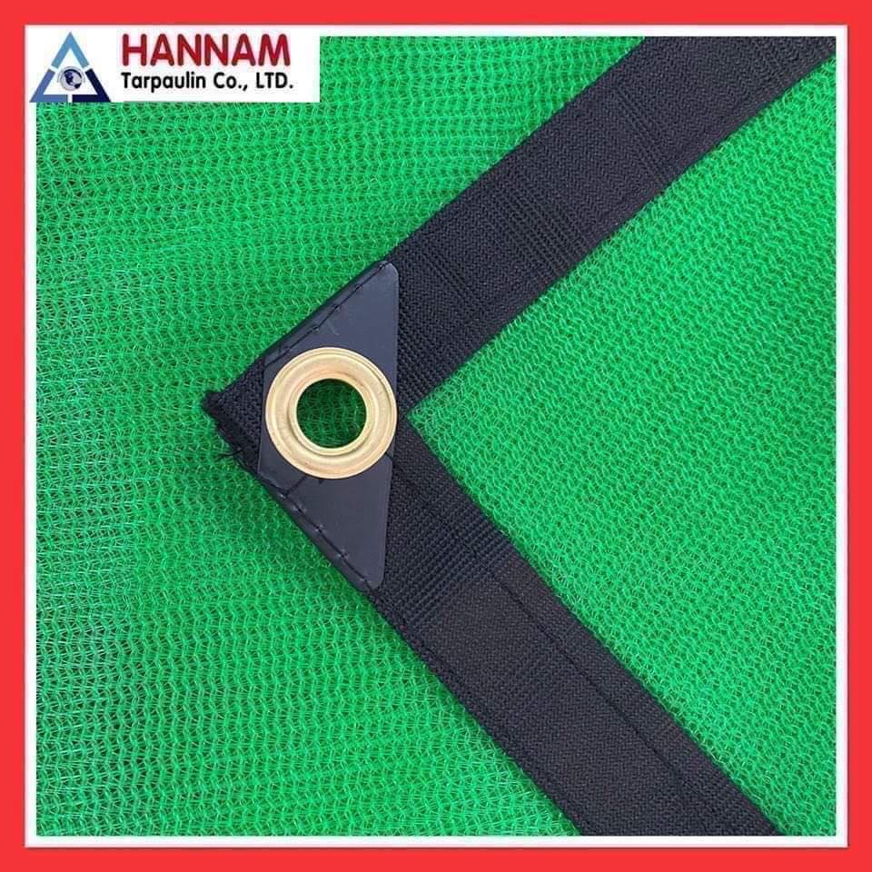 Lưới 140gsm che nắng 50-60%, miễn phí may viền đóng khoen